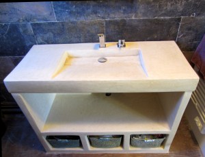 meuble vasque tadelakt:1